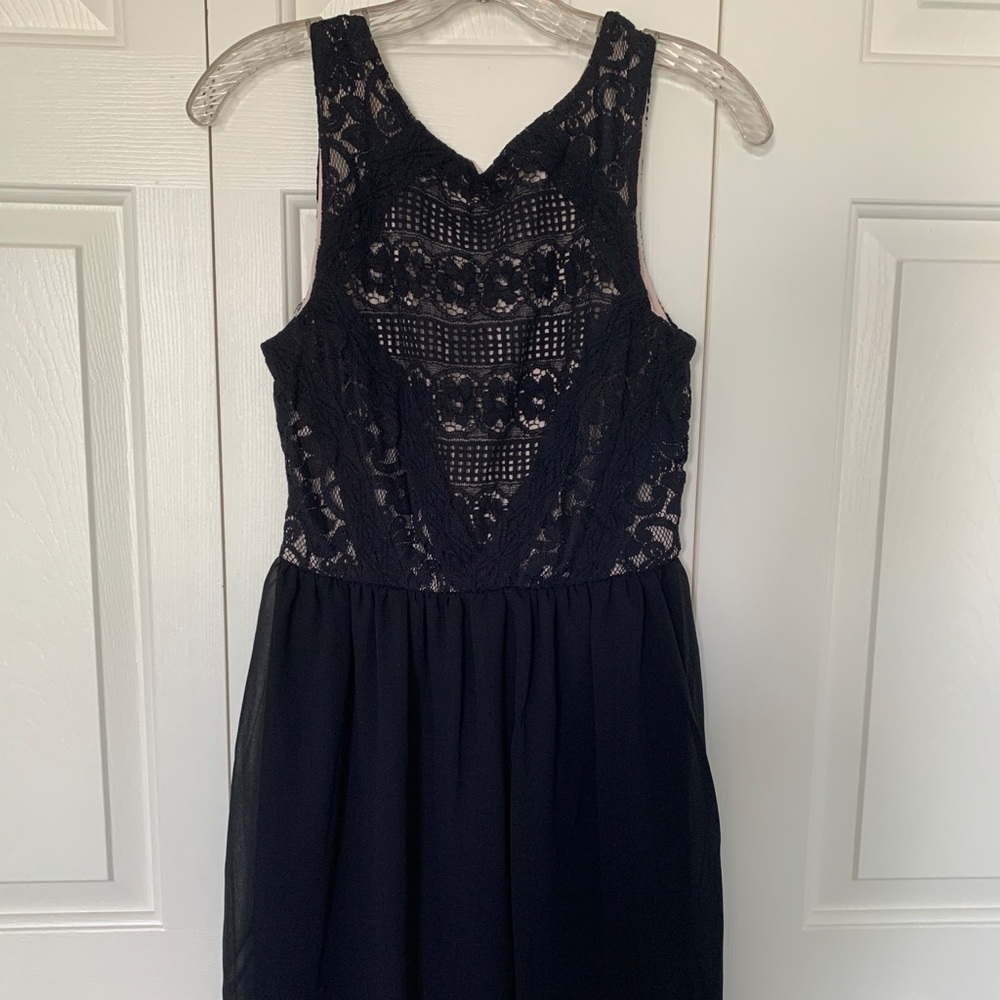 Rewind Black Lace Dress